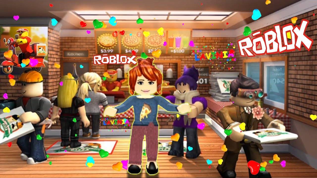 Работаю в пиццерии в Roblox развожу Пиццу! Доставила пиццу в Роблокс! #Roblox #Роблокс #лавиния