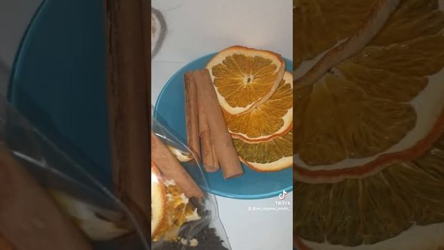Чёрный чай с корицей и апельсином #чайскорицей #чай