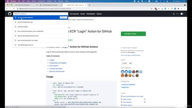 005 Auto build & push docker image to AWS ECR with Github Actions