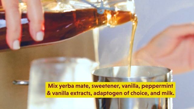 Adaptogenic Peppermint Yerba Mate Latte