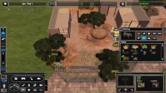 Бородавочник и Полосатый Мангуст Демонстрируют быстрое телосложение - Zoo Tycoon 2 (360p)