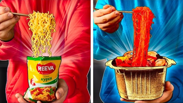 ультра дорогая vs ультра дешёвая лапша 🍜  ВАНЗАЙ