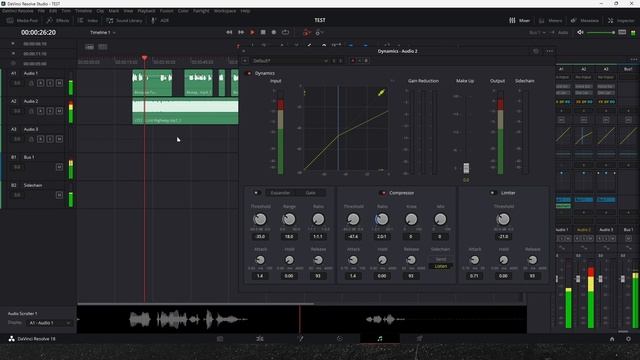 Автоматическое приглушение музыки в DaVinci Resolve. Ducking