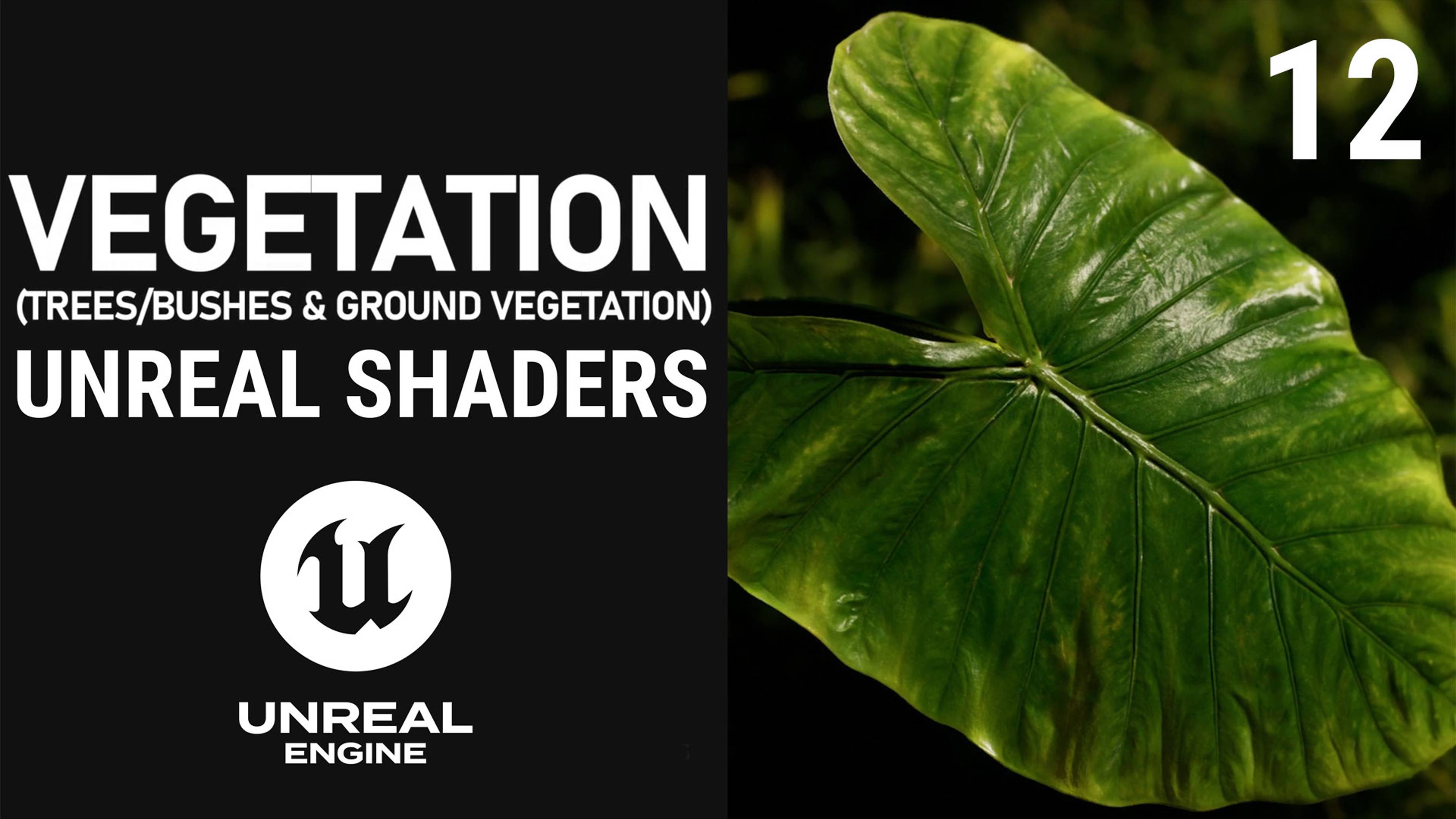 Unreal Engine - Vegetation Shader (Trunk & Foliage & Wind)
12.US Veget RVT Blending