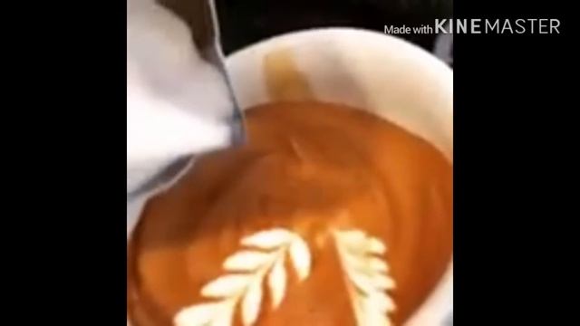 Amazing barista latte art skils/best latte art tutorial 2019