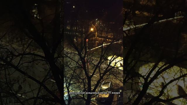 Московский зимний, дождливый вечер ☔
