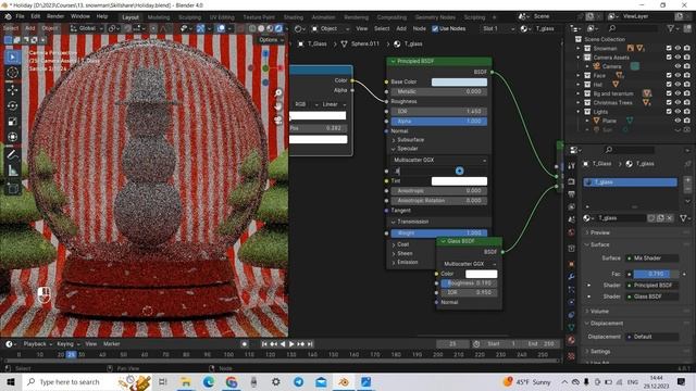 Blender 2024 for All levels- Create Realistic Holiday Terrarium - Sasha Luvr_8