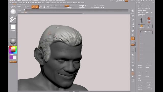 Sculpt Hair in ZBrush (720p)