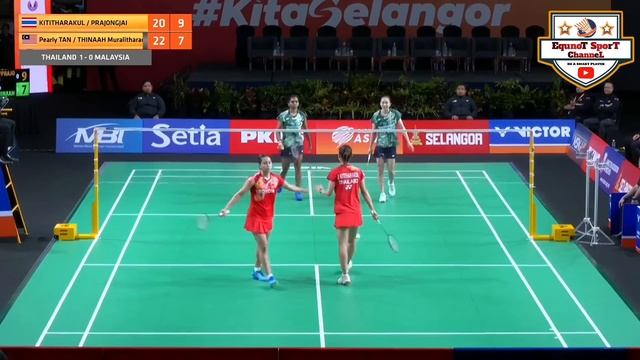 (GROUP Y)🇲🇾PEARLY TAN-M THINAAH 🆚️🇹🇭KITITHARAKUL-PRAJONGJAI🥺‼️#SELBATC2024