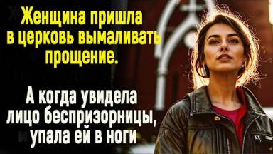 Женщина пришла в церковь молить о прощение, но увидев лицо беспризорницы, упала перед ней на колени