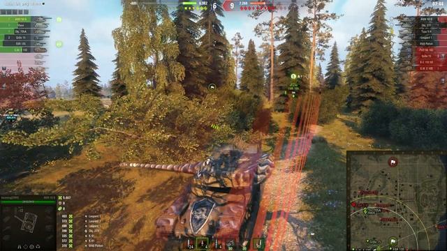 Мир танков. WOT. Бой на AMX 50 B. Взял 8 фрагов и 10К урона