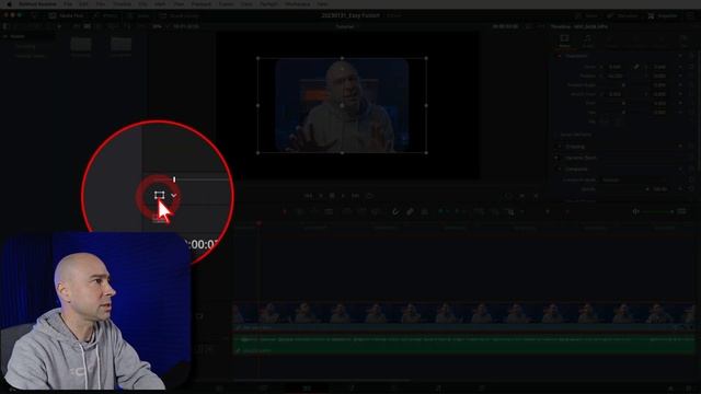 EASY FUSION   How to Create Square Inset in DaVinci Resolve 18 Fusion