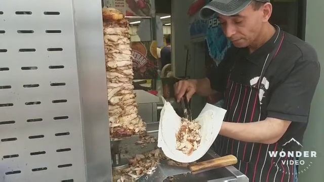 ARABIAN STREET FOOD.CHICKEN KEBAB DELICIOUS