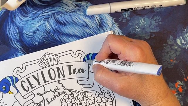 Video 3 -  Ceylon Tea - Coloring in Time for a Cuppa by Jen Racine