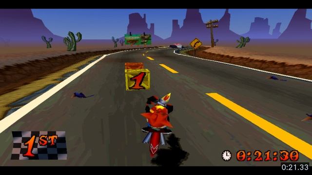 Crash Bandicoot: Warped | Платина - Бег на время | Hog Ride