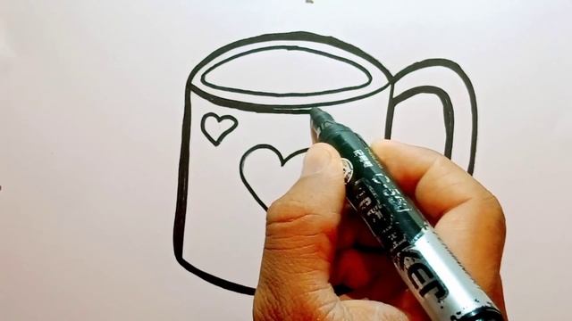 Drawing Cup Tea with kids song | Bolalar uchun krushka rasmini chizish | Рисовать крушка ☕☕☕☕