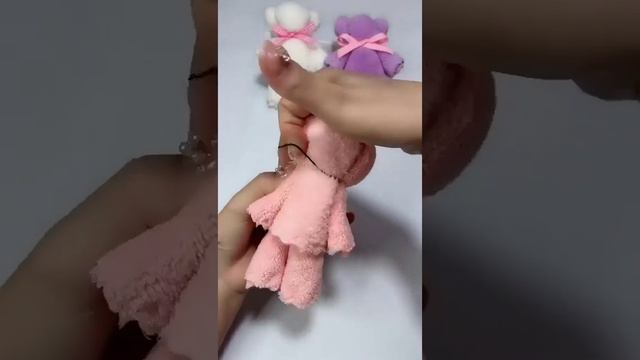 How to make a teddy bear out from a towel