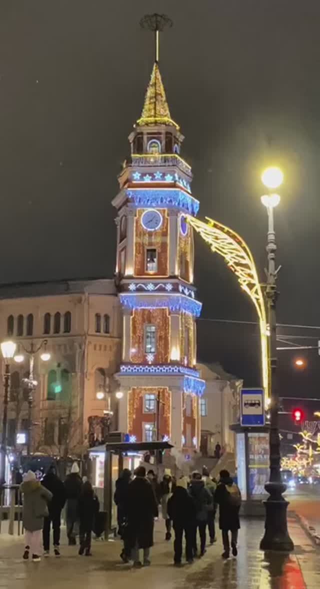 Думская башня, Пассаж и Гостиный Двор на Невском 💥НОВОГОДНИЙ Санкт-Петербург 2025 .