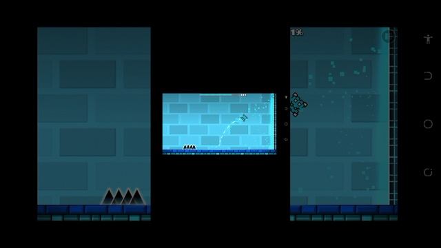 geometry dash:перепрыгиваю через 5 шипов
