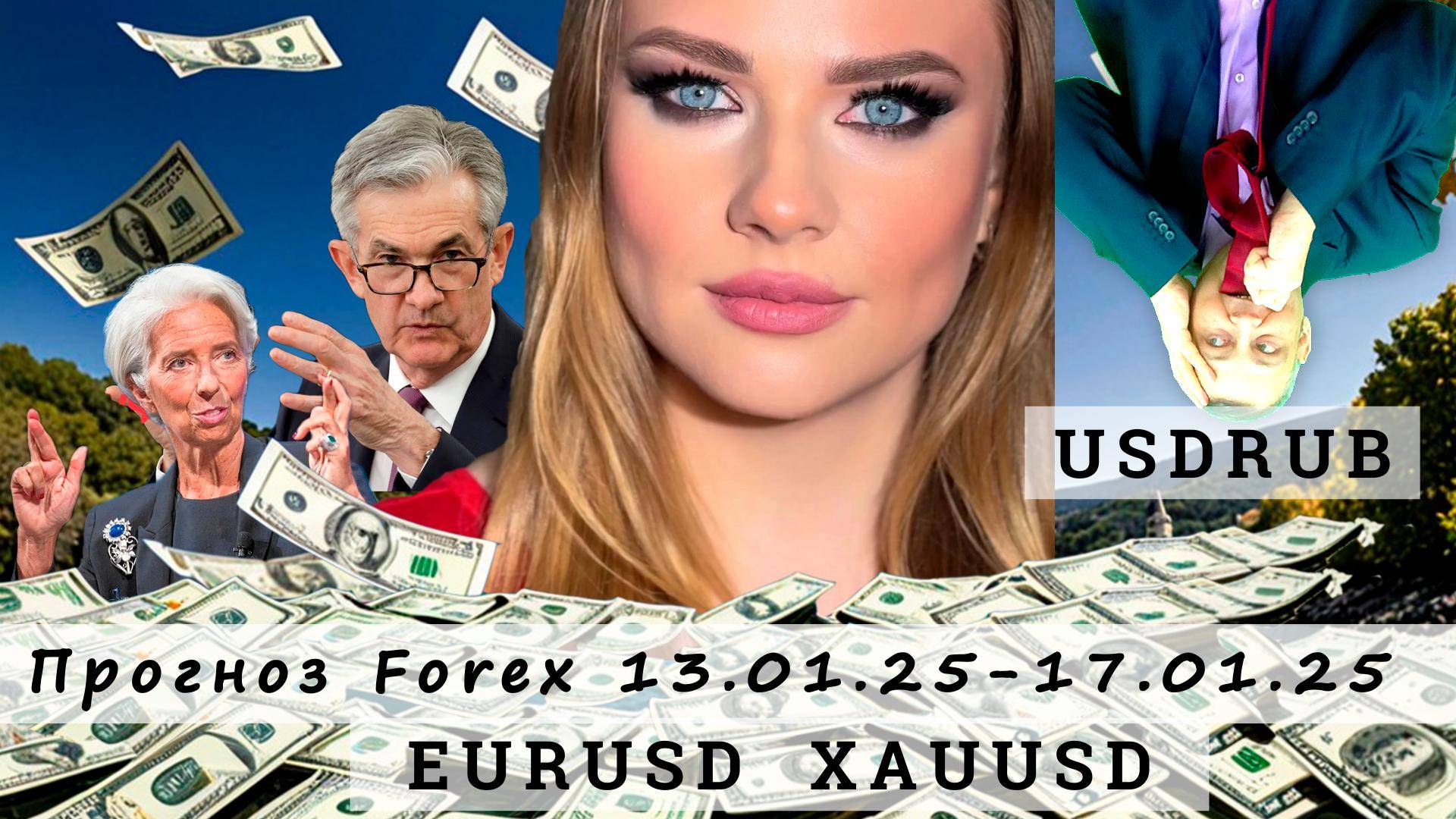Прогноз рынка Форекс 13.01.25-17.01.25, EURUSD, XAUUSD, USDRUB. FoxLeads-Обучение трейдингу с нуля.