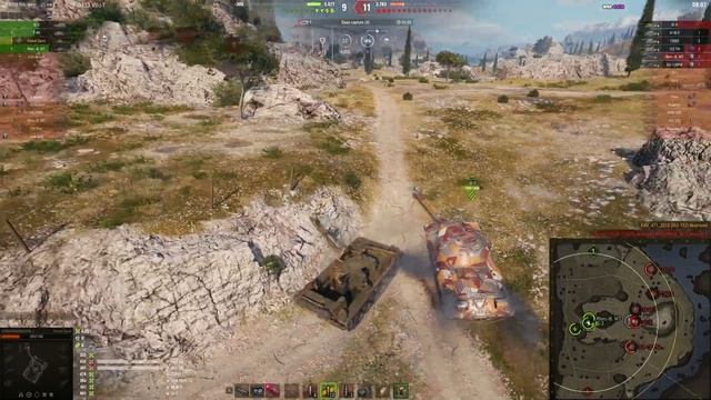 Мир танков. WOT. Бой на Forest Spirit. Взял 9 фрагов и 6.4К урона