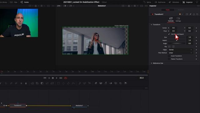 Locked-On Stabilization Effect   DaVinci Resolve 17 EASY Fusion Tutorial
