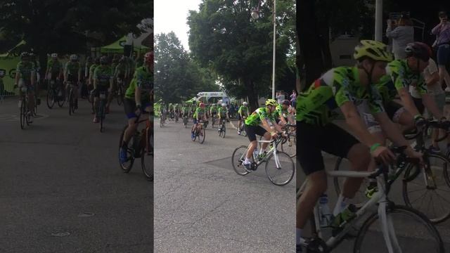 Départ de la course GFNY Grand Ballon Thann (Haut-Rhin) 10 juillet 2022