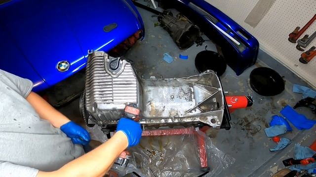 BMW E30, M52 24v Turbo Drift Build Ep.5: Block and oil pan prep