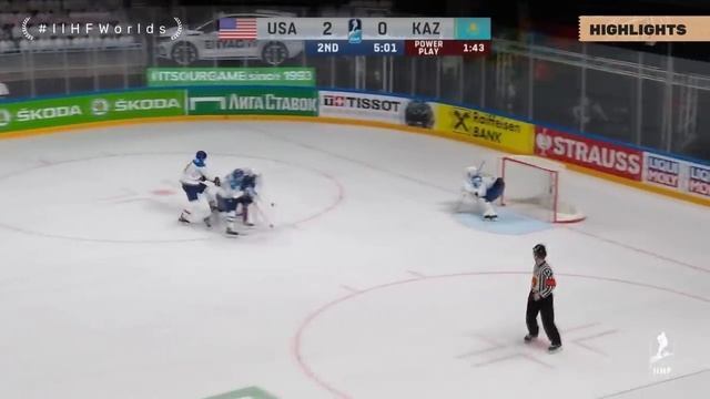 Highlights | USA vs KAZAKHSTAN | #IIHFWorlds 2021