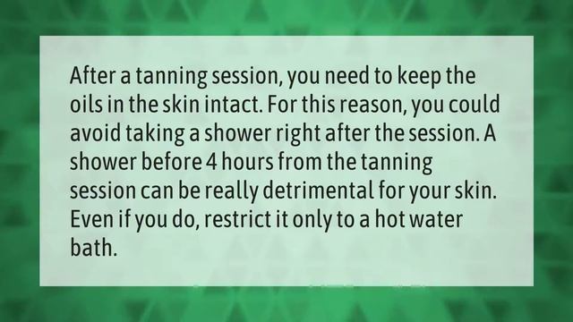 How long should you tan for the first time?