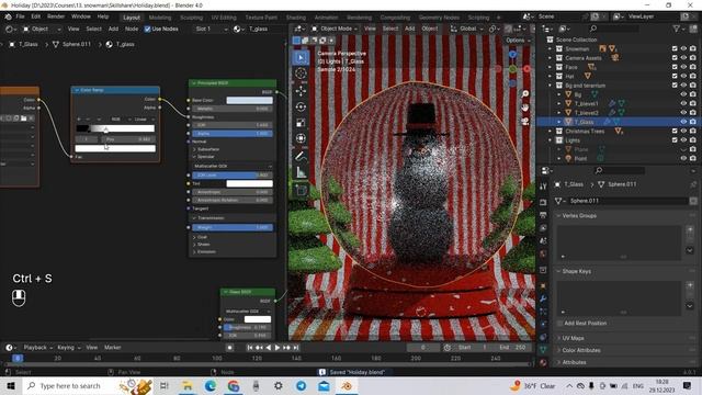 Blender 2024 for All levels- Create Realistic Holiday Terrarium - Sasha Luvr_11