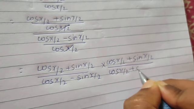 Prove that tan(π/4 +x/2)= secx+tanx