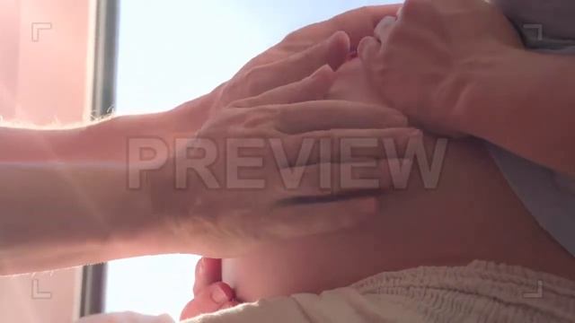 Tender Hands The Future Father Stock Video