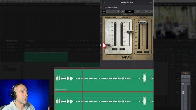 EASY Audio Compression 🔊 in DaVinci Resolve 18   Waves MV2  🎛