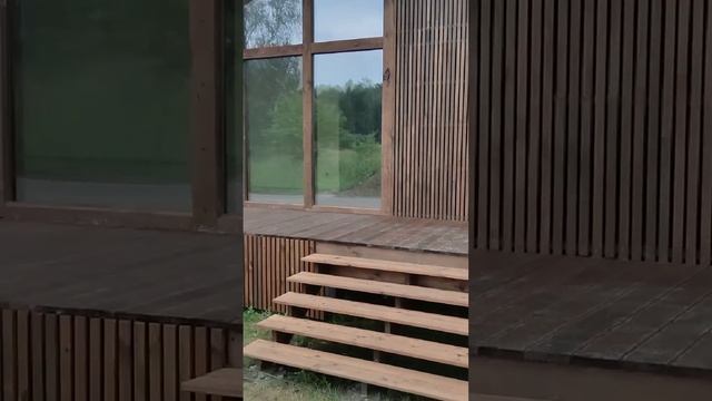 Фахверковый дом с панорамным остеклением