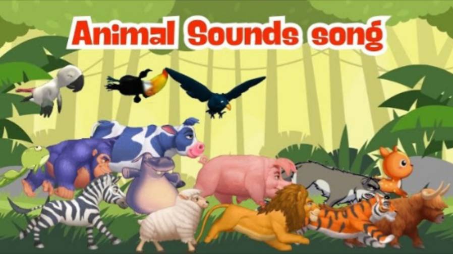 Animal Sounds Song N12T1 _ Nursery Rhymes _ Kids TV Education