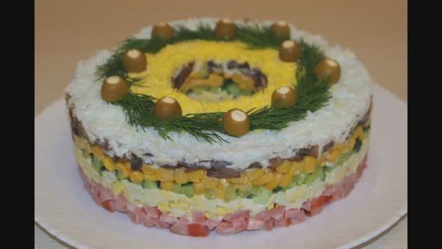 Быстрый и вкусный салат на Новый Год 2025! Готовится за считанные минуты, гости всегда в восторге!
