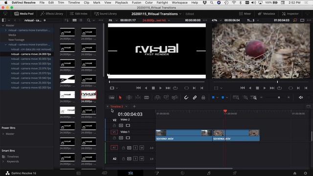 DaVinci Resolve Transitions Pack Review   rVisual Transitions