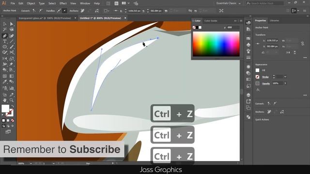 How to Draw Tea Cup And Juice Glass in illustrator | Speed Art |