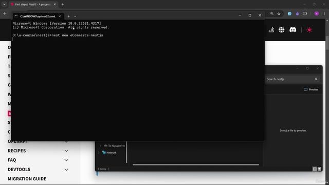 41 - Create new NestJS Project