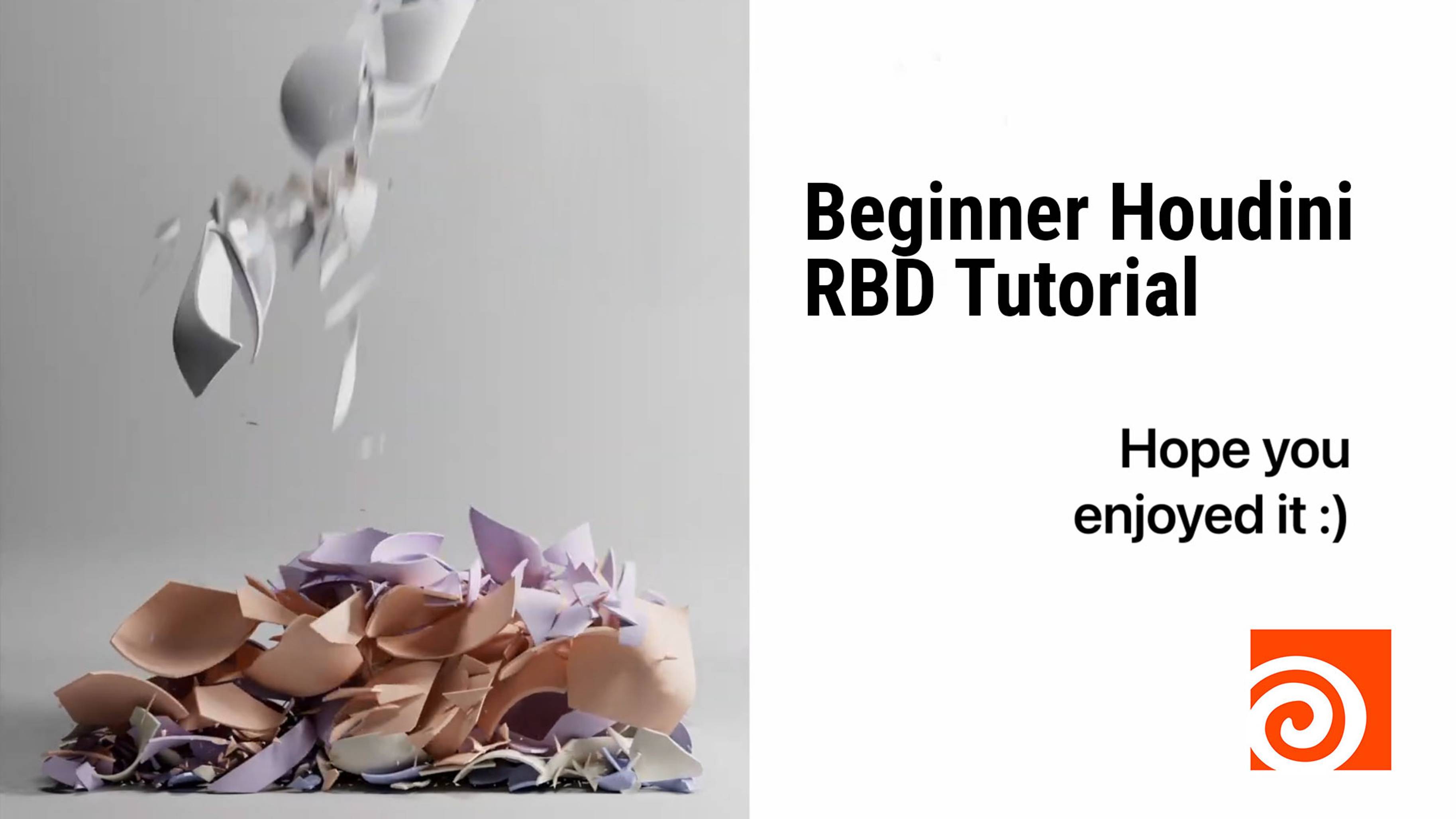 Beginner Houdini RBD Tutorial  - Spawning Vases _ Houdini & Redshift