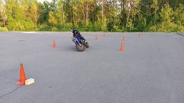 Gymkhana GP 2024 stage 1 / Kirillov Honda CB900 Hornet / heat 1