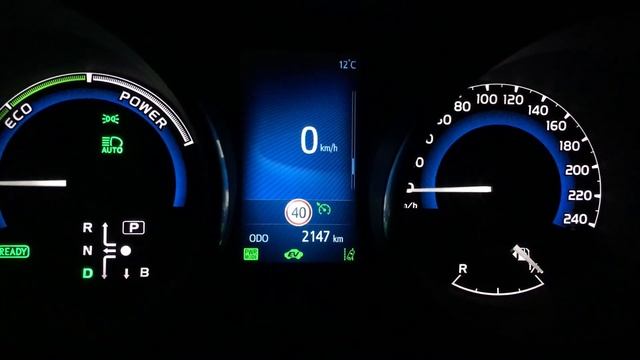 Acceleration 0-120 km/h Auris Hybrid 140h