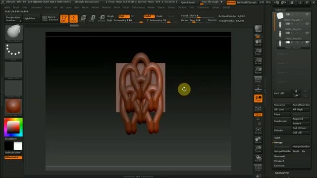 Zbrush 4R7 как сделать свитер