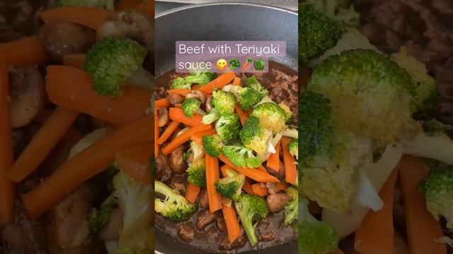 beef with teriyaki sauce #asrm #teriyakisauce #beef #shorts