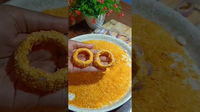 Onion rings recipe 🧅😋 | easy and yummy #shorts #onionrings