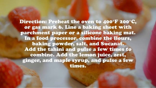 Lemon Spelt Scones- vegan