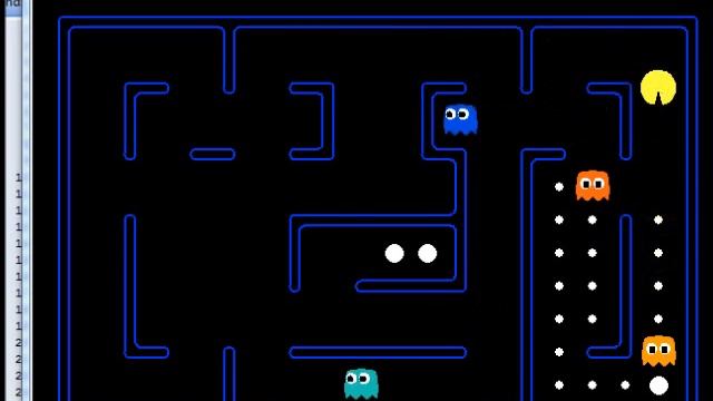 Artificial intelligent Pacman min-max algorithm & q-learning algorithm demonstration