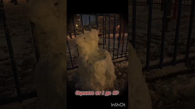 #жизнь#школа#снег#снеговик