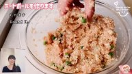 豆腐入りふわふわチキンボール/Chicken Ball with Tofu and Peas./鶏胸肉/たこ焼き器/うすい豆